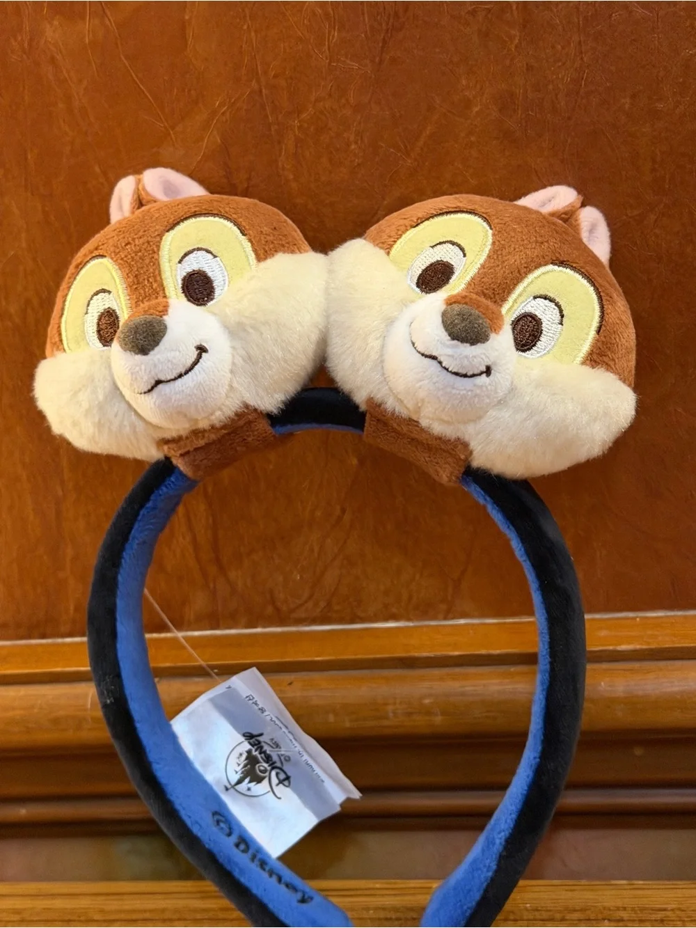 Disney Parks Create Your Own Headband Chip and Dale Plush Character Ears Set NEW
